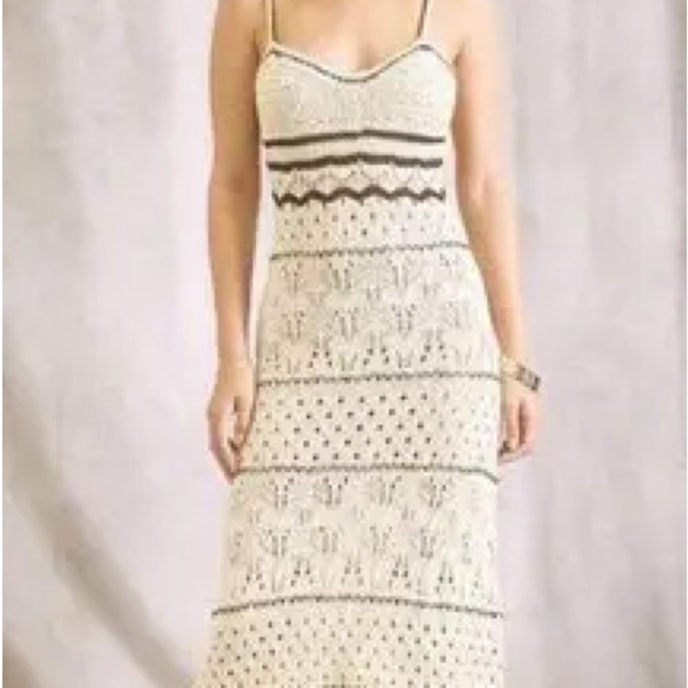 Elegant Cream Lace Dress Oliver & Oak Midi Dress